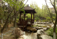 大連唐風溫泉園林景觀工程